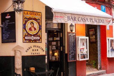 Seville, İspanya sokak manzarası