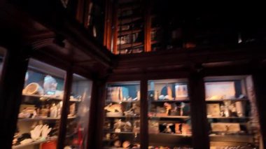 Coimbra Üniversitesi 'ndeki tarihi bilim laboratuvarında ıslak numune kavanozları, UNESCO miras yeri