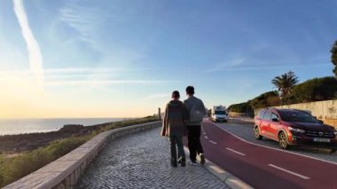 Cascais Portekiz Liman Yolu Alacakaranlık Sineması Seyahat Videosu