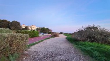 Cascais Portekiz akşam gökyüzü ve deniz çarpıcı görüntüler