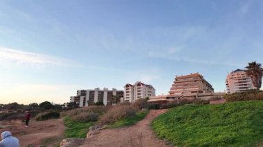 Kıyı cenneti Cascais Portekiz akşam stok görüntüleri