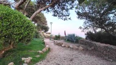 Cascais Portekiz büyüleyici plaj günbatımı stok görüntüleri