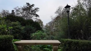 Biester Sarayı 'ndaki peri masalı bahçesi Sintra Portekiz nihai seyahat çekimi