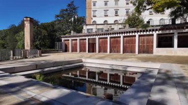 Koimbra botanik bahçesinden geçen yeşil yol, Portekiz, kültürel doğa yolculuğu