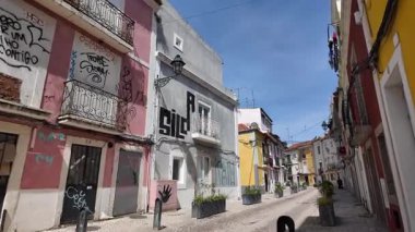 Renkli duvarları ve POV 'u olan Atlantik şehri