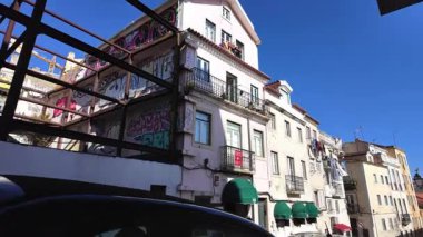 POV Portugal Lisbon walking tour old alley travel theme