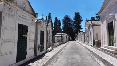 Çürüyen taş işaretler ve heykellerle mezarlıkta huzur içinde yürüyün.