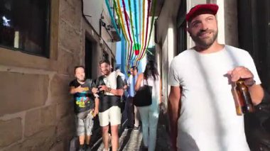 Sardines grilling at night in Lisbon during Saint Anthony