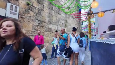 City celebration in Portugal for Saint Anthony with sardines