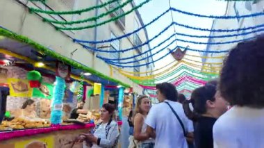Traditional Lisbon parade for Saint Anthony with happy faces