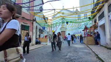 People fill the Lisbon streets for Saint Anthony celebration