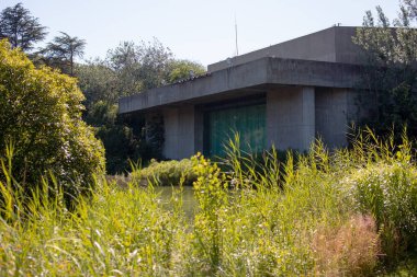 Yeşilliğin ortasında somut yapı