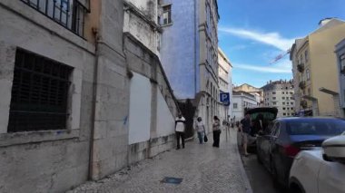 Summer Lisbon POV stroll, historic charm, sunny European travel lifestyle, city vibes