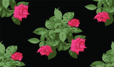 Çiçekler, izin için tekrarlanan şablon dizaynı, arka plan tekstil febrik izi bırakır 