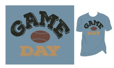  Game Day t-shirt tasarımı, voleybol oyun tasarımı 