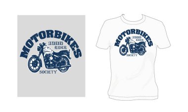 Motosikletliler Derneği 1986 Vector Art T- Shirt Tasarımı, grunge desenli tişört tasarımı, yazlık plaj tişörtü tasarımı, grunge desenli gömlek tasarımı, vektör plaj tişörtü, plaj retro tipografisi., 