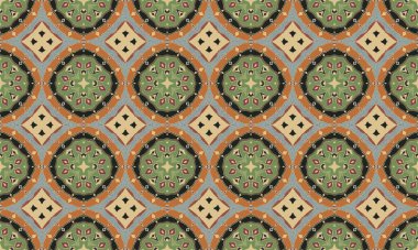 Çiçeksel arka plan klasik iz tasarımı, soyut desen, kusursuz tekrarlanmayan vektör tasarımı, batik izi, uzun elbise baskısı tasarımı, tekstil kumaş baskısı, el çizimi sanatı, mandala tasarım deseni, bulunan çember.  