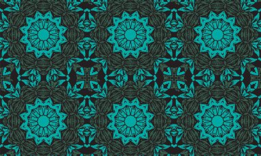 Çiçeksel arka plan klasik iz tasarımı, soyut desen, kusursuz tekrarlanmayan vektör tasarımı, batik izi, uzun elbise baskısı tasarımı, tekstil kumaş baskısı, el çizimi sanatı, mandala tasarım deseni, bulunan çember.  