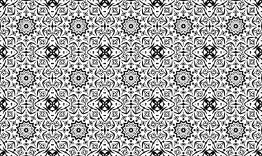 Çiçeksel arka plan klasik iz tasarımı, soyut desen, kusursuz tekrarlanmayan vektör tasarımı, batik izi, uzun elbise baskısı tasarımı, tekstil kumaş baskısı, el çizimi sanatı, mandala tasarım deseni, bulunan çember.  