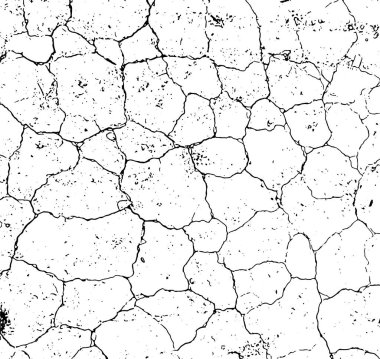 Kırık bir duvarın siyah beyaz fotoğrafı, grunge dokusu, kirli Grungy etkisi, üst üste bindirme sorunu, grunge dokusu, deprem., 