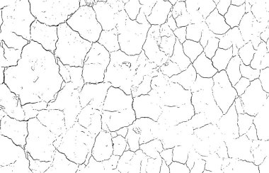 Kırık bir duvarın siyah beyaz fotoğrafı, grunge dokusu, kirli Grungy etkisi, üst üste bindirme sorunu, grunge dokusu, deprem., 