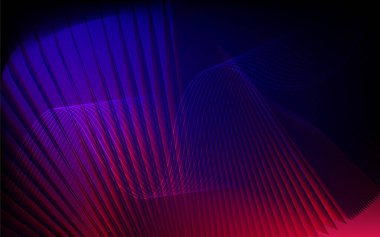 Kırmızı ve mavi çizgileri olan soyut arkaplan, tasarım için soyut arkaplan. Vektör çizimi. Gradyan ağ içerir.