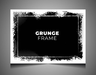 Grunge desenli soyut siyah beyaz fotoğraf çerçevesi, arkaplan çerçevesi siyah çerçeve grunge resim çerçeve çerçeve çerçevesi