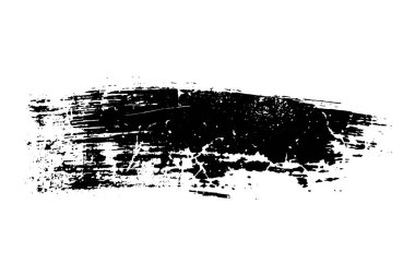 Beyaz arka planda siyah renkli fırça darbesi, beyaz arka planda mürekkep fırçası darbesi, beyaz arka planda fırça darbesi, fırça darbesi seti.