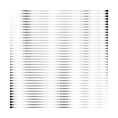 Beyaz arkaplanda siyah beyaz nokta deseni