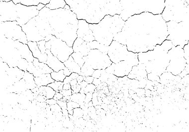 Kırık bir duvarın siyah ve beyaz görüntüsü, beyaz arka planda çatlak bir beyaz boya çatlak bir duvarın siyah ve beyaz çizimi, çatlak bir arka plan.