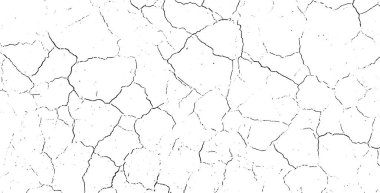 Kırık bir duvarın siyah ve beyaz görüntüsü, beyaz arka planda çatlak bir beyaz boya çatlak bir duvarın siyah ve beyaz çizimi, çatlak bir arka plan.