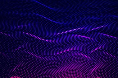 soyut arkaplan mor ve pembe dalgalar, mor ve pembe neon ışıklar koyu mavi dalga soyut arkaplan,