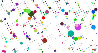 Beyaz arkaplandaki noktaların cmyk deseni, soyut noktalar ve beyaz arkaplandaki daireler,