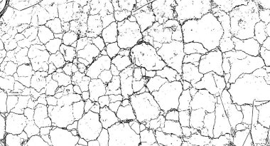 Eski çatlak doku, kaplama için kuru toprak çatlak dokusu, çatlak duvar dokusu grunge arkaplan, çatlak grunge dokusunun siyah beyaz fotoğrafı, çatlak bir duvarın siyah beyaz çizimi