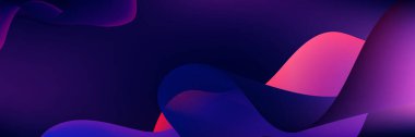 Mor ve mavi dalgalı soyut arkaplan, soyut kırmızı ve mavi dinamik çizgiler arkaplan eğrisi, mor ve mavi soyut bir resmin flaması,