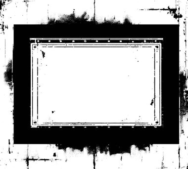 Vintage grunge black and white square  frame with a white background,  A square vintage photo frame,  grunge frame on black background vector illustration, a black and white photo frame with a grunge effect, clipart