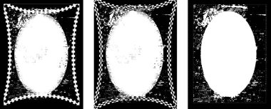 grunge boyalı dört kare çerçeve, ortasında kare olan dört siyah beyaz grunge çerçeve, grunge desenli dört kare çerçeve, siyah beyaz çerçeve