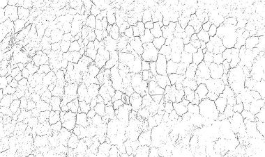 Kırık desen arka planı olan eski, beyaz, boyalı grunge duvar.