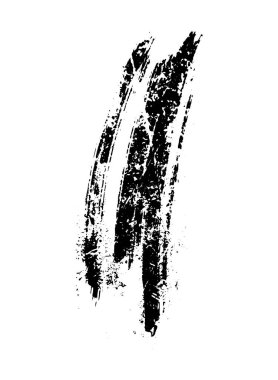 siyah ve beyaz mürekkep fırça darbesi, izole edilmiş siyah mürekkep sıçramalarının soyut vektör çizimi, grunge ya da baskı sanat arka planı için mükemmel