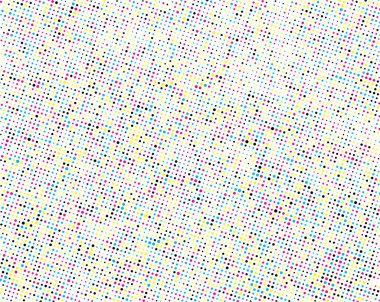 CMYK pürüzsüz polka noktaları arka plan, klasik mavi benekli kusursuz vektör deseni, retro kumaş, ambalaj kağıdı veya dekoratif çizim için mükemmel