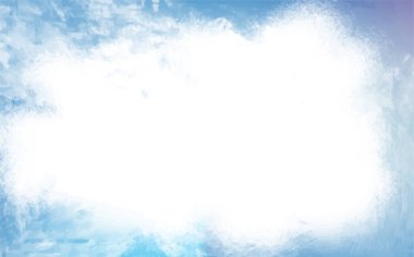 Çerçeveli grunge mavi arka plan, mavi grunge kış tatili arka planı, çiçekli bir kar tanesi çerçeve dekorasyonu.