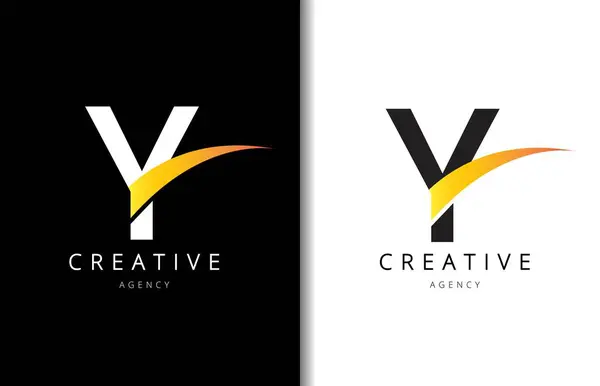 Y Letter Logo Design with Background and Creative company logo. Modern Lettering Fashion Design. Vector illustration