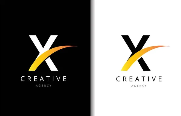 X Letter Logo Design with Background and Creative company logo. Modern Lettering Fashion Design. Vector illustration