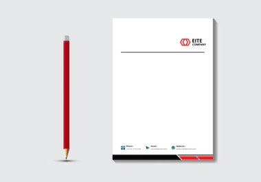 Modern Yaratıcı ve Temiz antetli Degsin. Tıp Doktoru Sağlık antetli antetli tasarım, iş mektupları Degsin. Şirket modern antetli tasarım şablonu