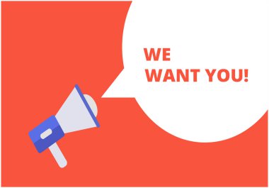 Konuşma balonunu megafonla duyurmanı istiyoruz, konuşma baloncuğu illüstrasyonunu yazmanı istiyoruz.