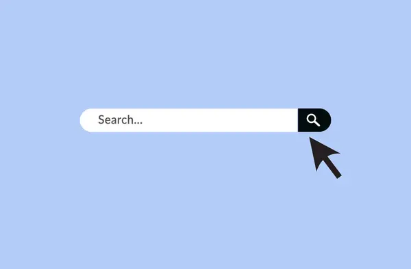 Search bar, Web Search button concept, Searching internet field, vector computer address symbol of text web form templates
