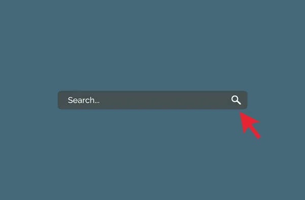 Search bar, Web Search button concept, Searching internet field, vector computer address symbol of text web form templates
