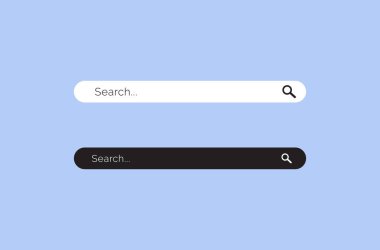 Arama çubuğu, Web Arama düğmesi kavramı, İnternet alanı aranıyor, metin web formu şablonlarının vektör adresi