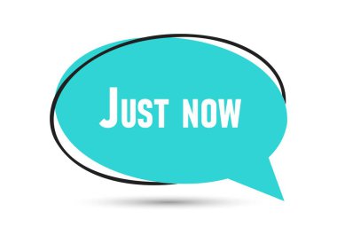 Konuşma baloncuğu metni. Sticker, Banner ve Poster için parlak bir renk. vektör illüstrasyonu.