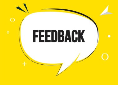 Konuşma baloncuğu metni. Sticker, Banner ve Poster için parlak bir renk. vektör illüstrasyonu.